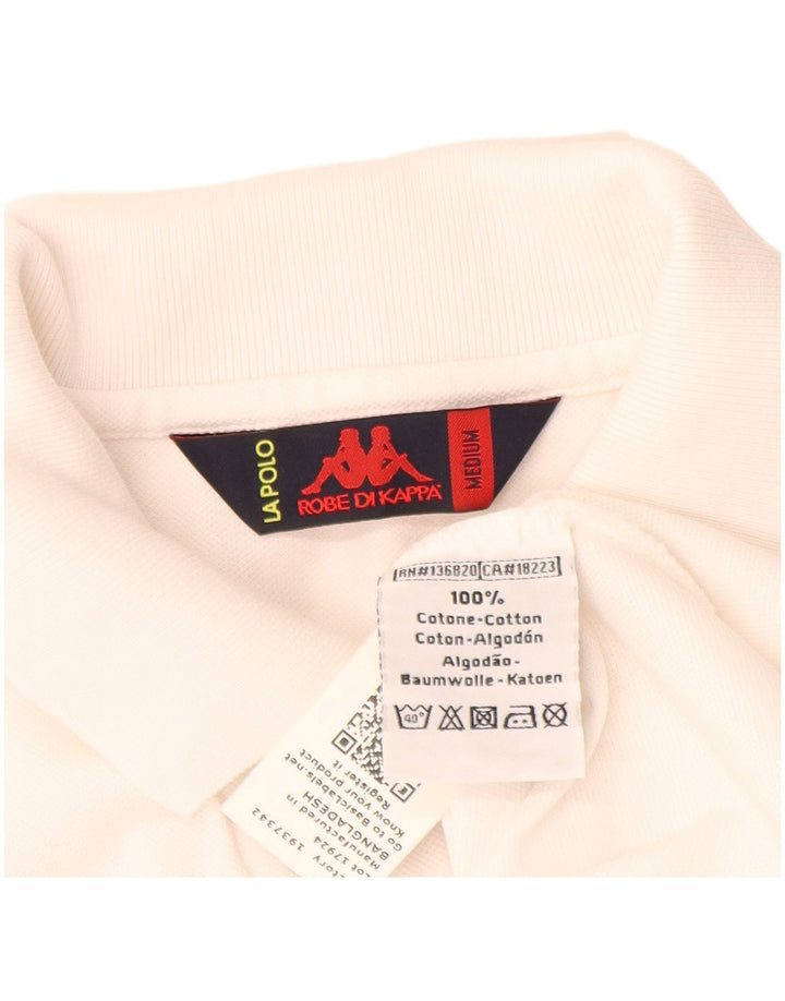 Camisa polo masculina Kappa médio algodão branco