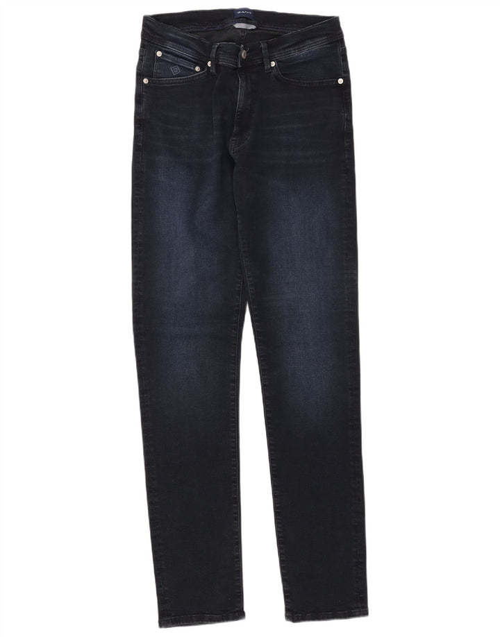 Gant Mens Slim Jeans W34 L34 Azul Marinho Algodão