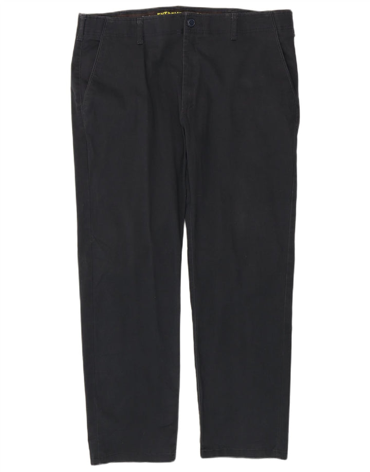 Calça chino reta masculina LEE Extreme Motion W40 L32 algodão azul marinho