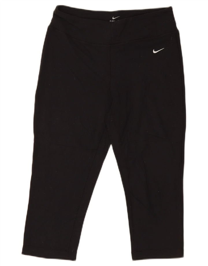 Leggings Nike Dri Fit Capri UK 14 Médio Preto Poliamida