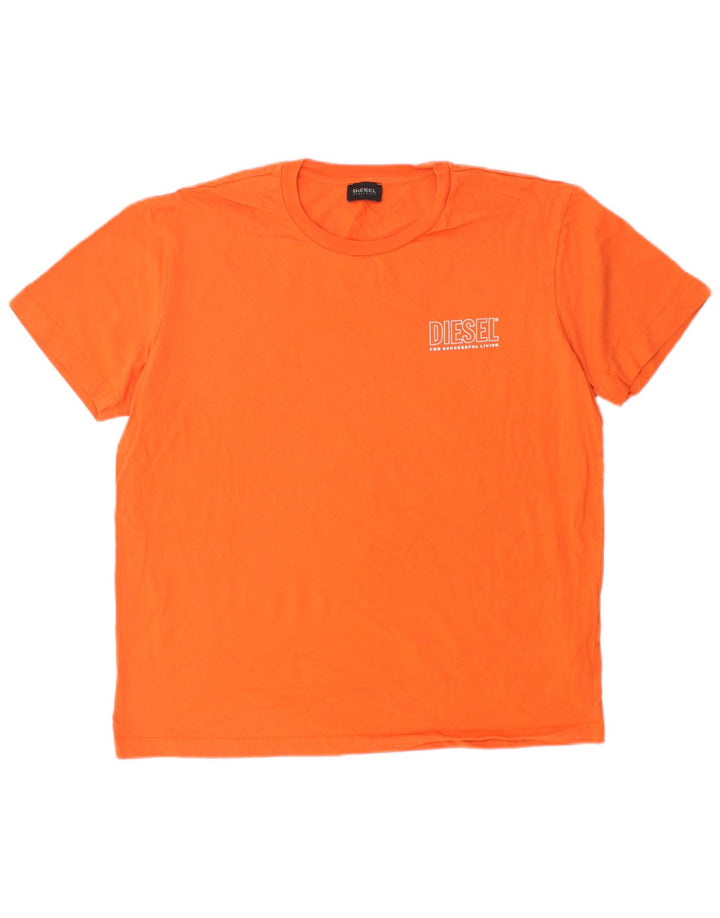 Camiseta DIESEL Meninos 15-16 Anos Grande Algodão Laranja
