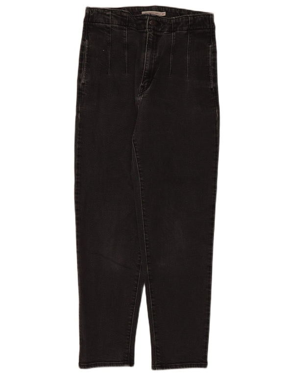 Calça jeans feminina Levi's crop cintura alta cônica W28 L26 algodão cinza