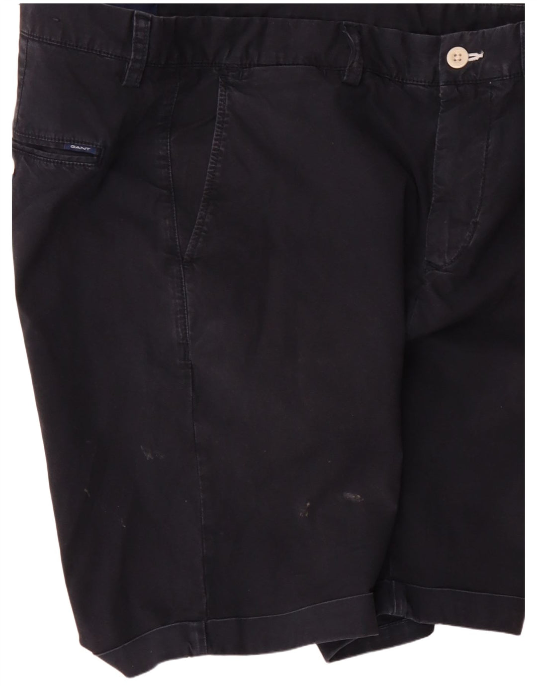 Gant Mens Regular Fit Chino Shorts W32 Médio Algodão Azul Marinho