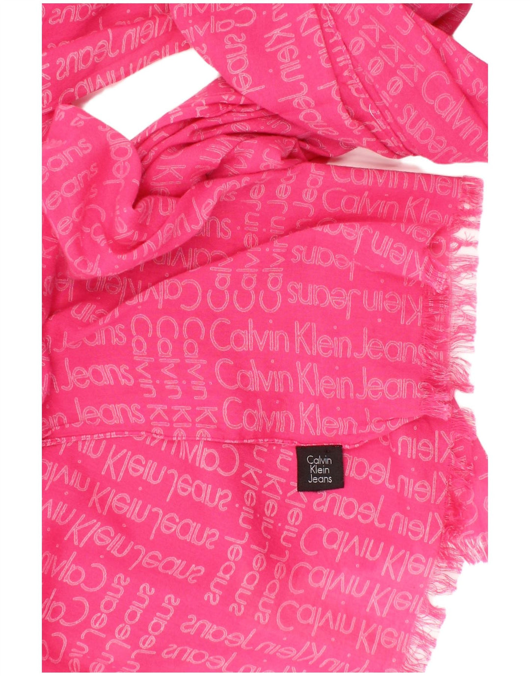 Cachecol feminino Calvin Klein Jeans com estampa retangular tamanho único rosa