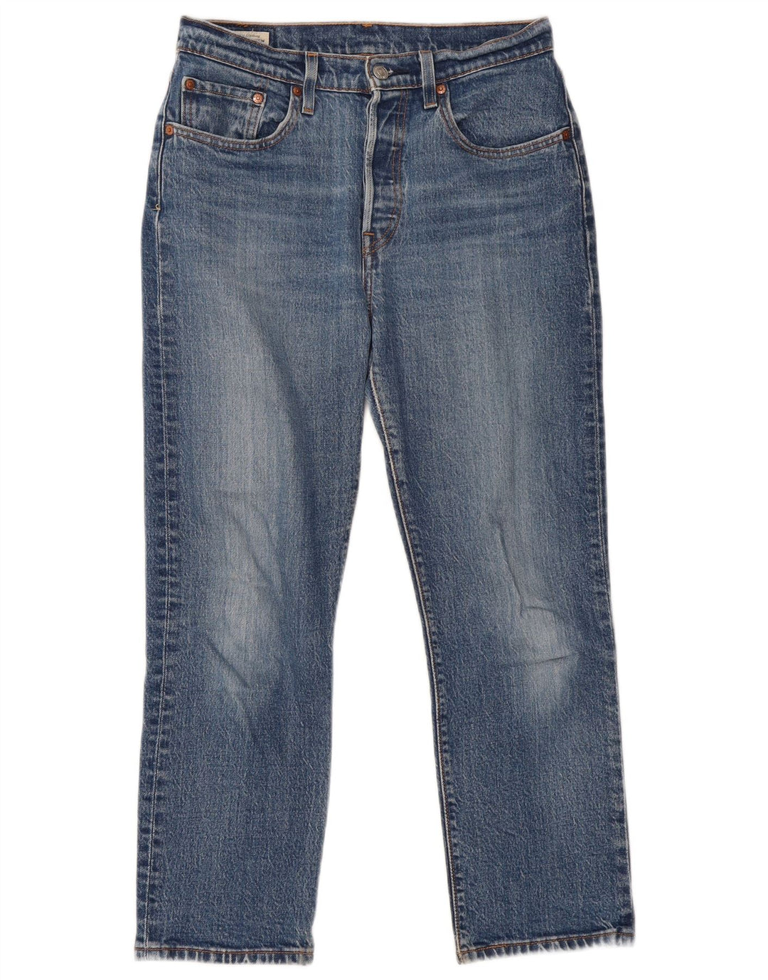 Jeans retos femininos Levi's W27 L26 algodão azul