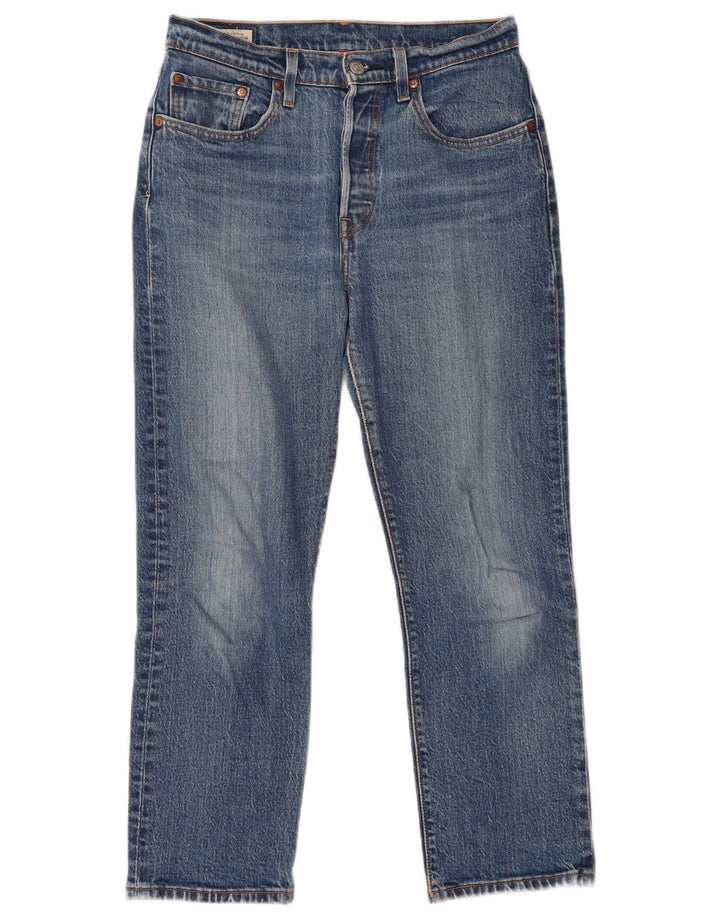 Jeans retos femininos Levi's W27 L26 algodão azul