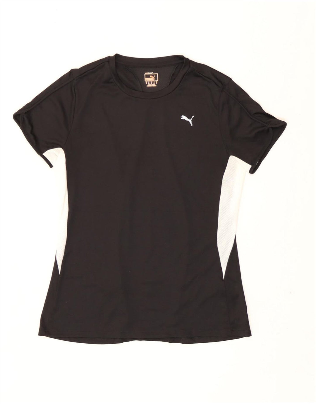Camiseta feminina Puma UK 12 médio preto colorblock poliéster