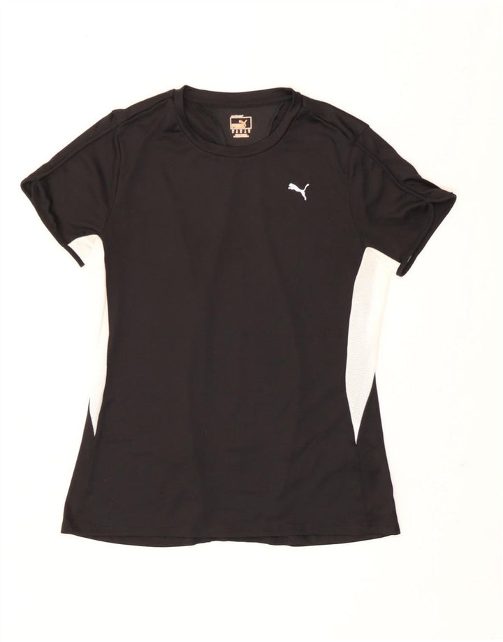 Camiseta feminina Puma UK 12 médio preto colorblock poliéster