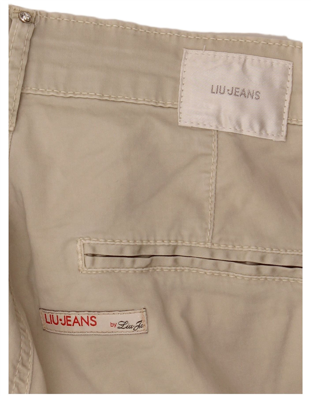 LIU JO Calça Chino Feminina Slim W28 L34 Bege