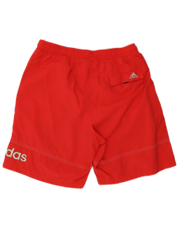 Adidas Mens Graphic Natação Shorts Médio Poliéster Vermelho