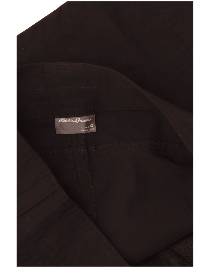 Shorts cargo feminino EDDIE BAUER EUA 12 grande W34 preto