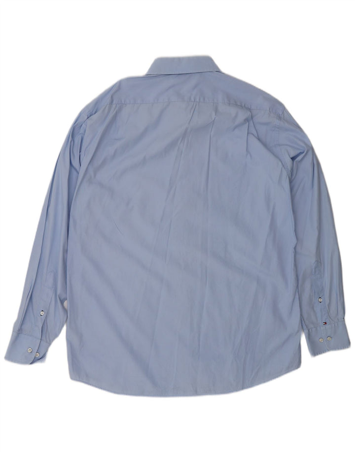 Camisa masculina Tommy Hilfiger Regular Fit tamanho 16 grande azul