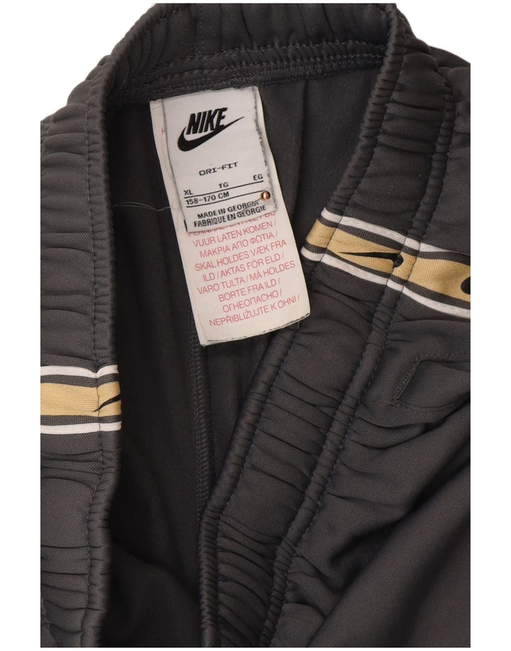 NIKE Meninos Dri Fit Graphic Calças de treino Joggers 13-14 anos XL Cinza
