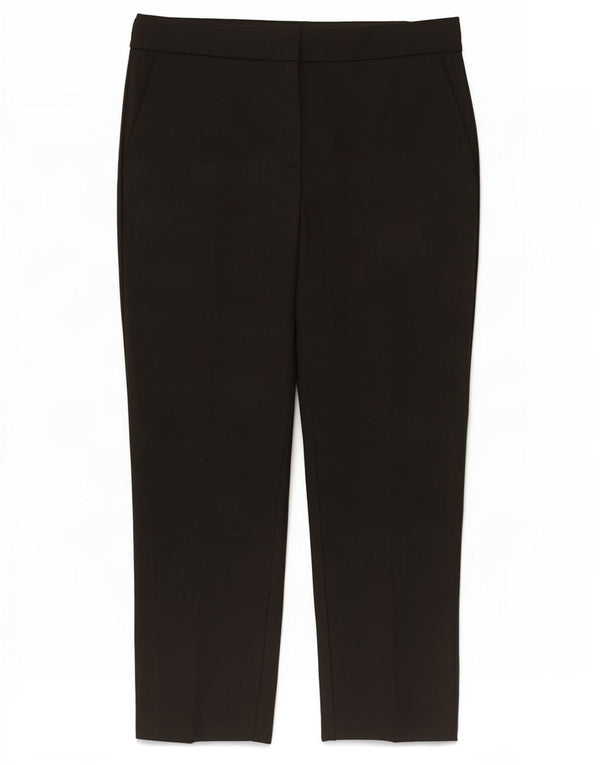 Calça chino reta feminina Zara grande W30 L26 algodão preto