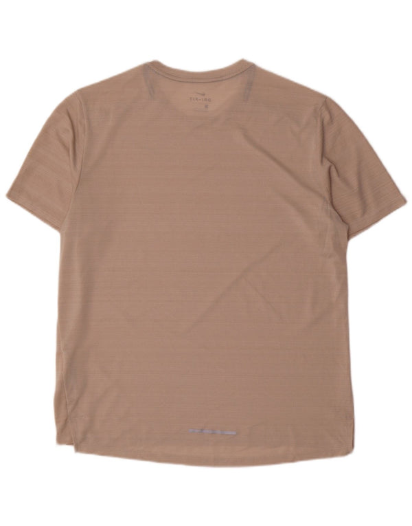 Camiseta masculina Nike Dri Fit grande poliéster listrado rosa
