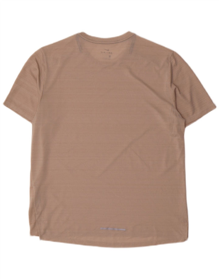 Camiseta masculina Nike Dri Fit grande poliéster listrado rosa