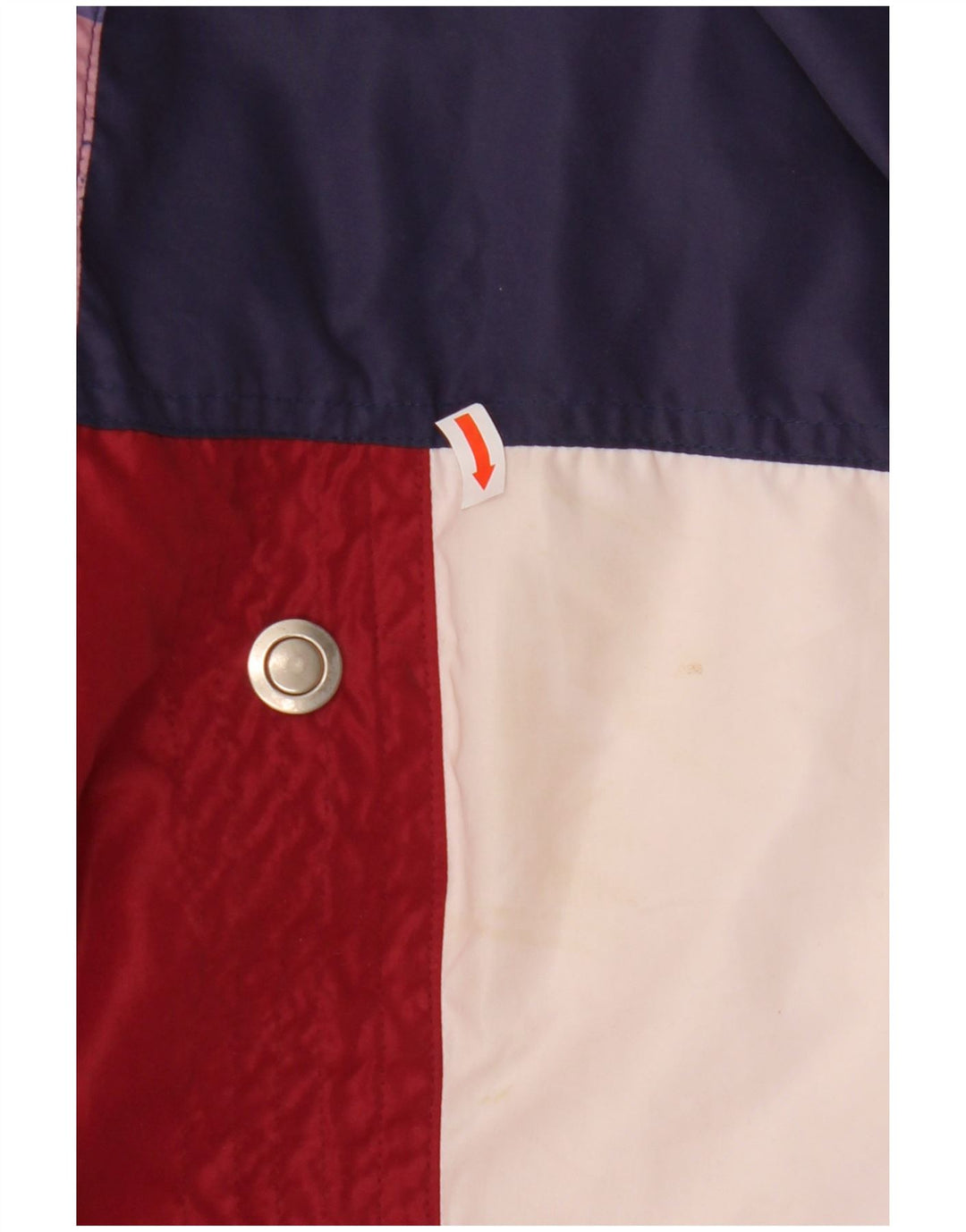 Jaqueta masculina VINTAGE com agasalho gráfico 2XL azul marinho bloco colorido