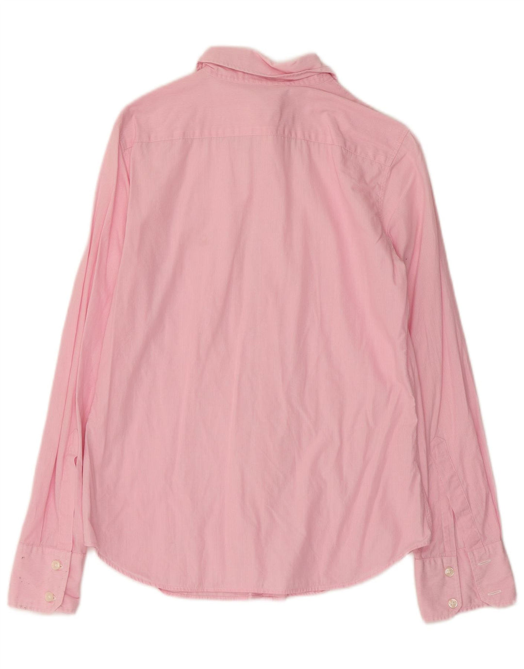 Camisa feminina Benetton UK 12 risca de giz rosa médio