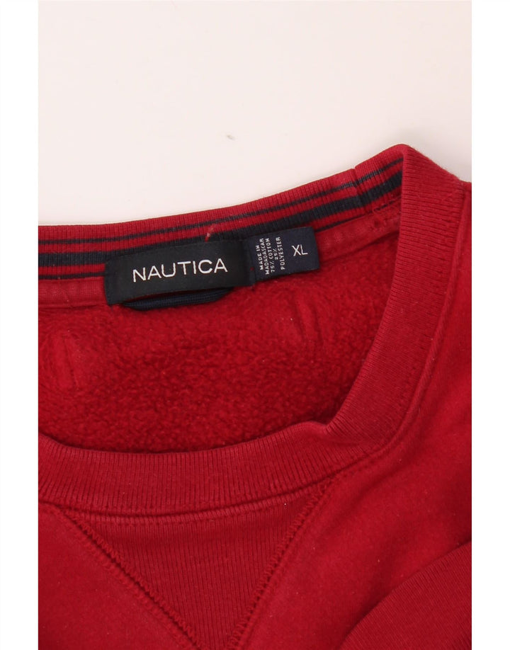 Moletom masculino Nautica Jumper XL algodão vermelho
