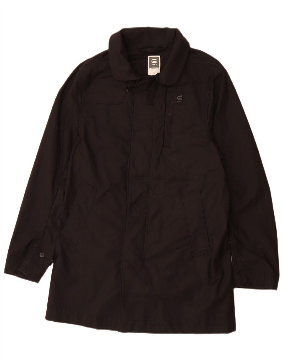 Jaqueta utilitária masculina G-Star UK 40 grande algodão preto