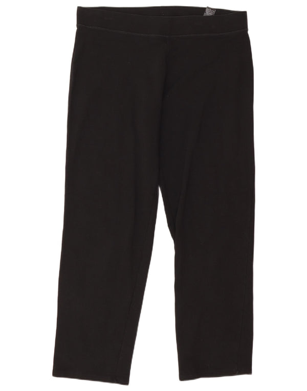 Leggings femininas Marks & Spencer Reino Unido 16 grande algodão preto