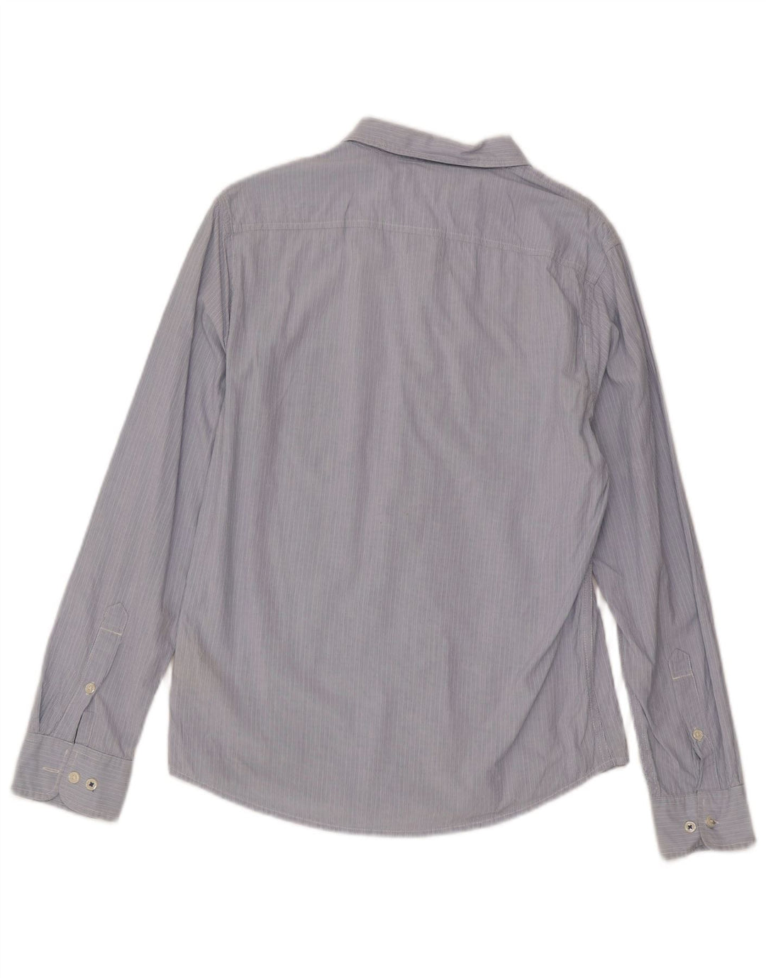 Camisa masculina Lee Slim Fit de algodão listrado azul médio