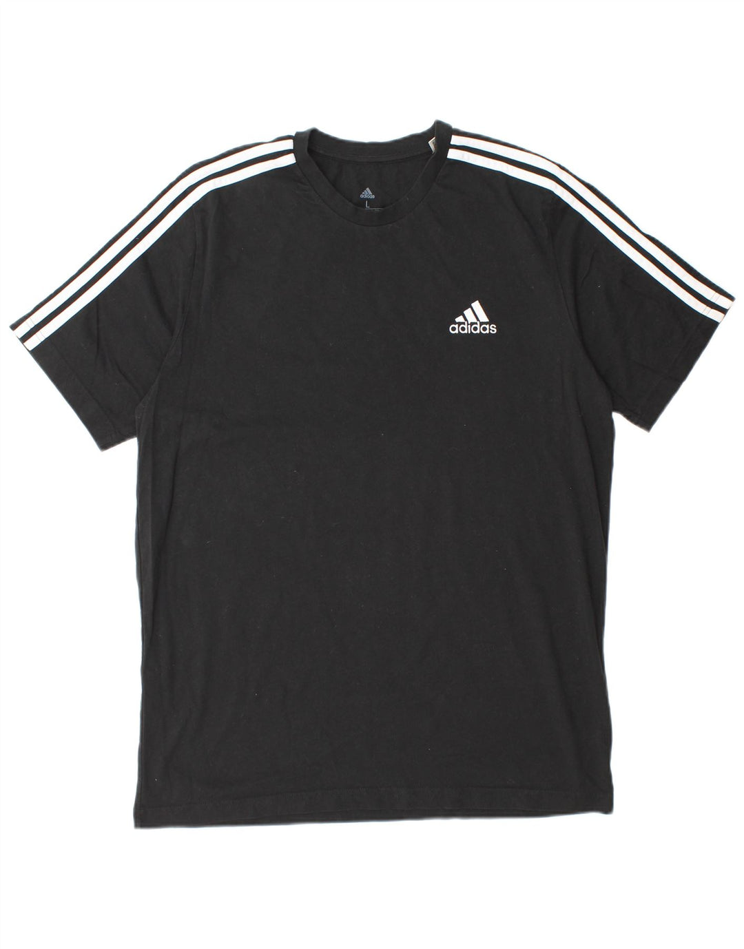 Camiseta masculina Adidas grande algodão preto