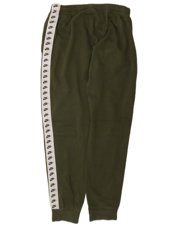 Nike masculino gráfico calças de treino joggers médio cáqui colorblock