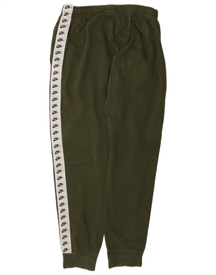 Nike masculino gráfico calças de treino joggers médio cáqui colorblock