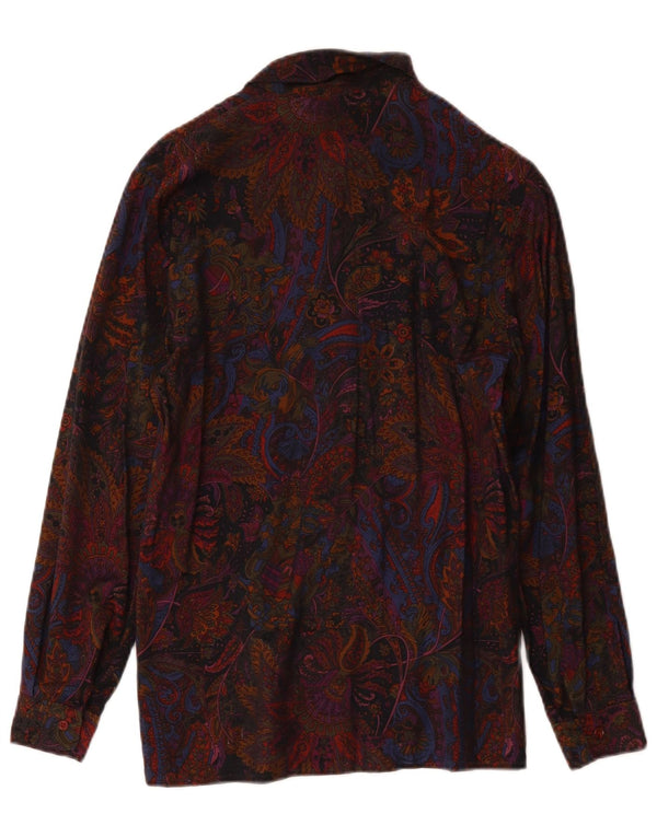 Camisa feminina Creazioni UK 14 média multicolorida paisley viscose