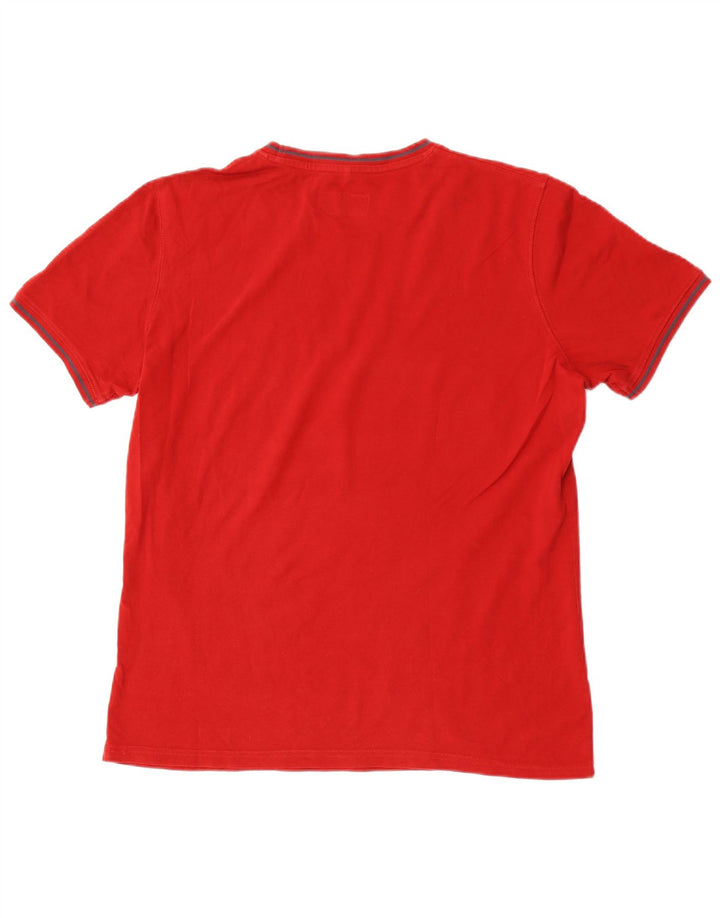 Camiseta masculina Carrera grande algodão vermelho