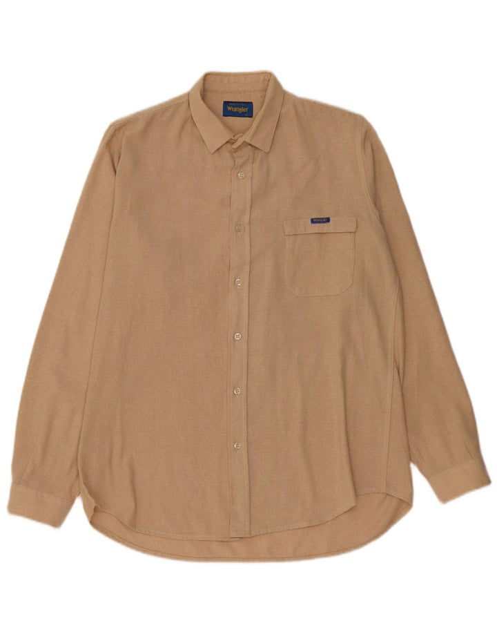 Camisa masculina Wrangler bege médio