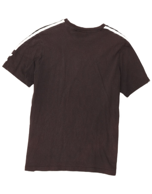 Adidas Mens Camiseta Top Grande Algodão Preto