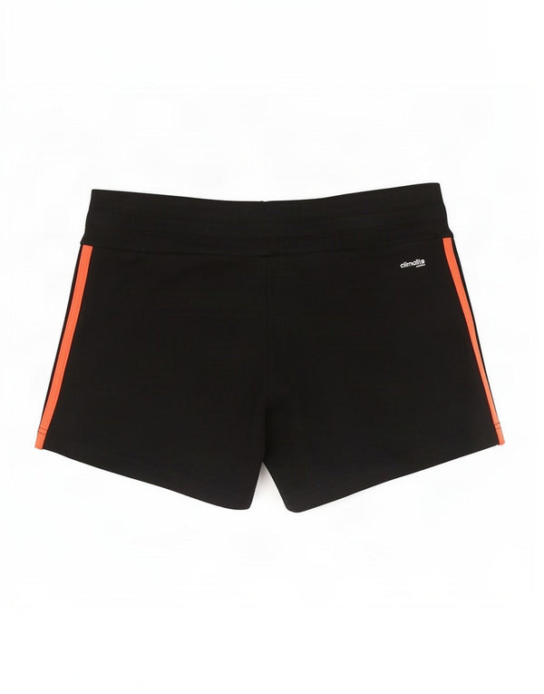 Adidas Womens Climalite Sport Shorts UK 8/10 Pequeno Algodão Preto