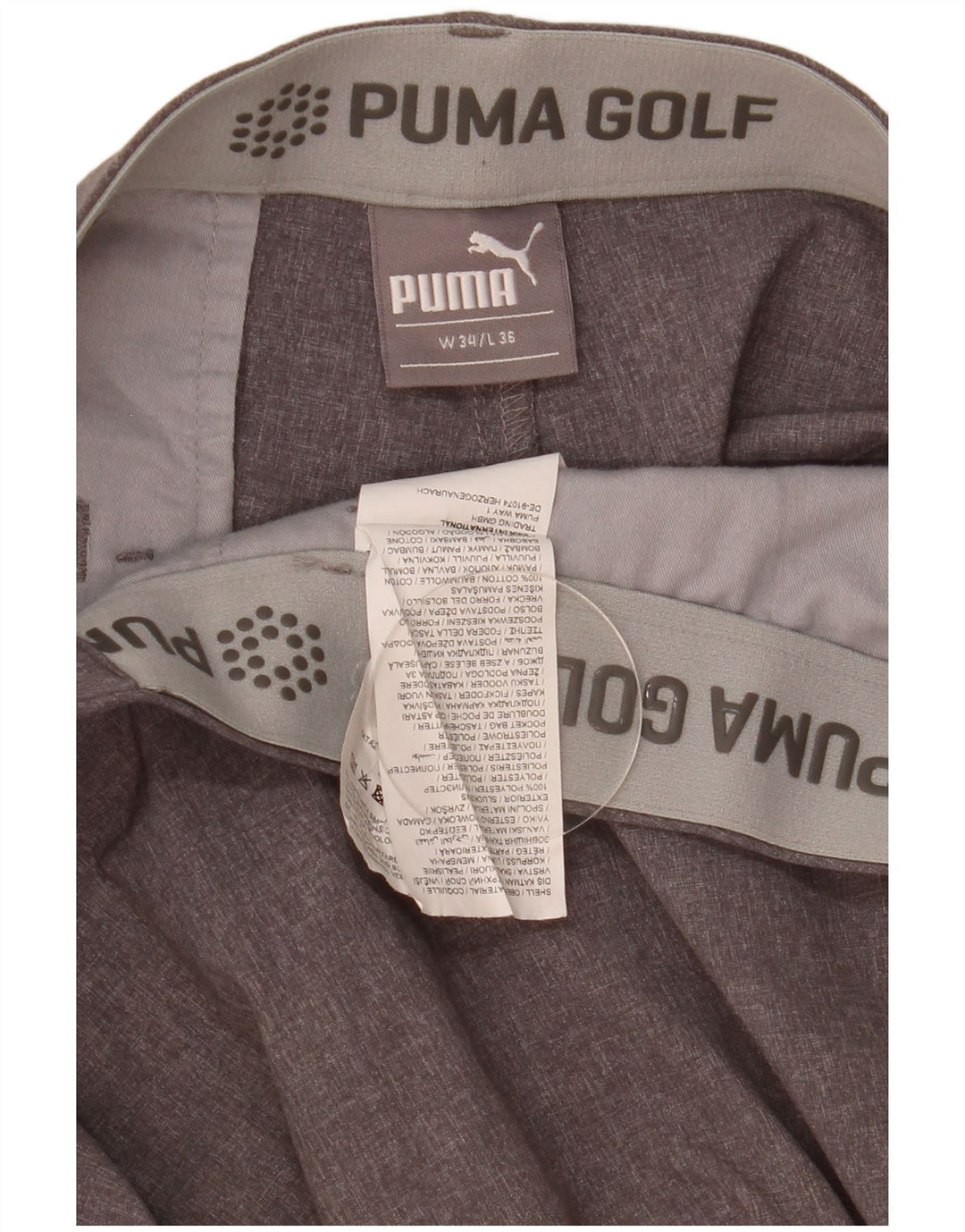 Calça Puma Masculina Slim Casual W34 L36 Cinza Poliéster