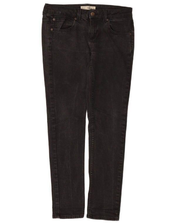 Topshop feminino Baxter skinny jeans W30 L30 algodão preto