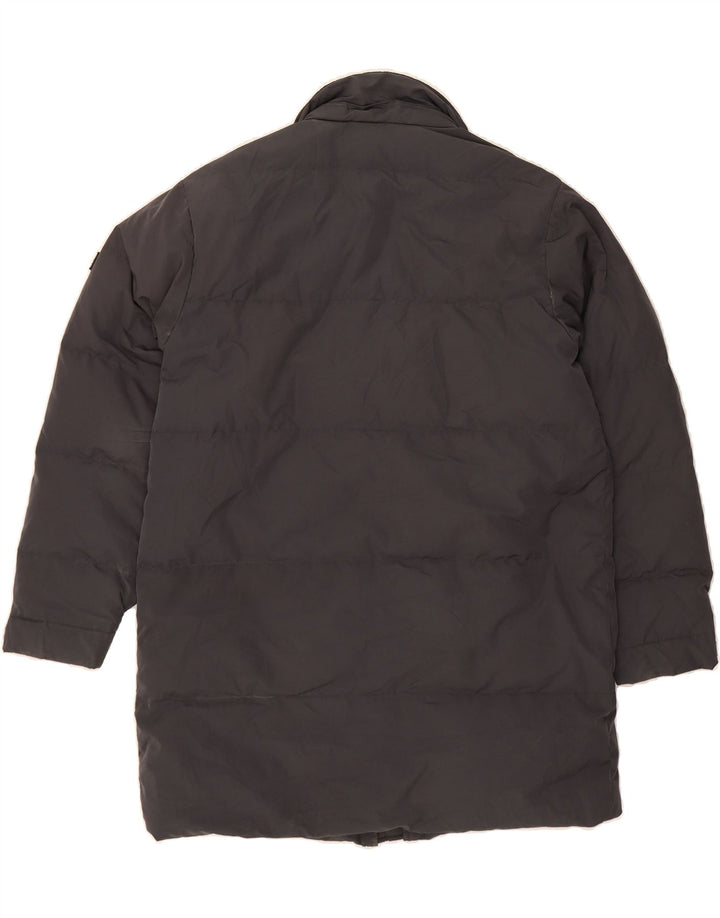 GAS Mens Loose Fit Padded Coat UK 38 Medium Grey Vintage Gas and Second-Hand Gas from Messina Hembry 
