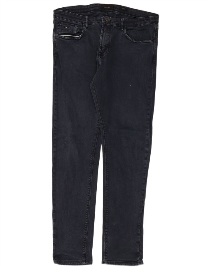 Jeans Slim Masculino Massimo Dutti EU 36 XL W36 L32 Azul Marinho