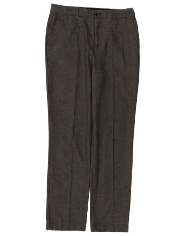 Calças de terno reto Marks & Spencer Boys 11-12 anos W28 L26 cinza
