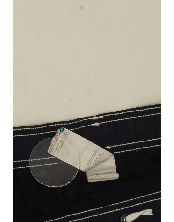 Shorts de natação masculino Hugo Boss médio azul marinho poliamida