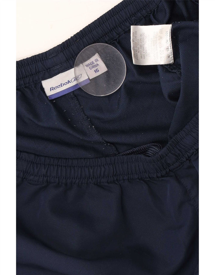Calças de treino Reebok menino 15-16 anos azul marinho poliéster