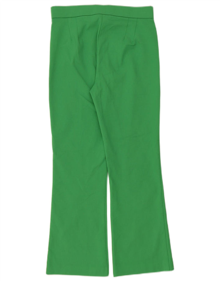Zara Calça feminina casual bootcut pequena W26 L27 verde