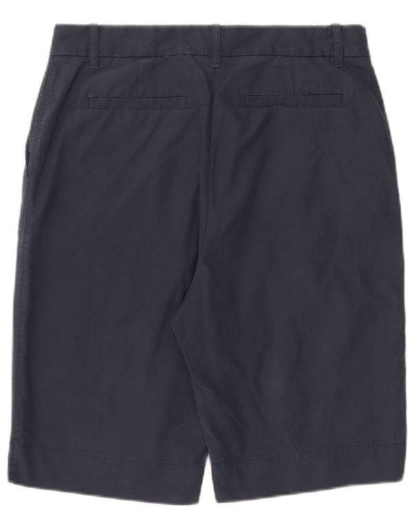 Shorts chino feminino Marks & Spencer Reino Unido 12 médio W32 algodão azul marinho