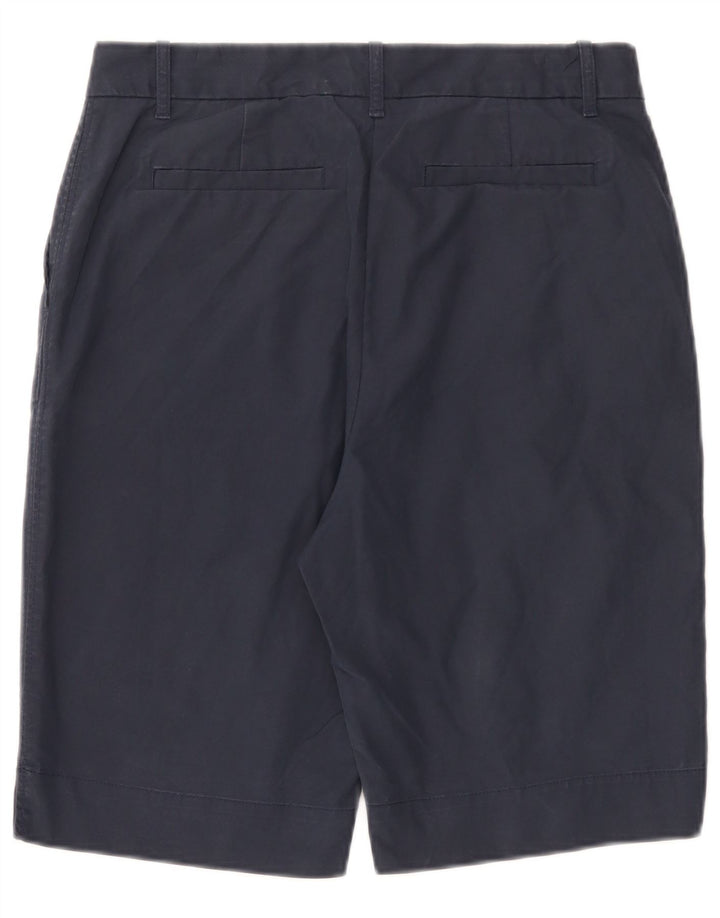 Shorts chino feminino Marks & Spencer Reino Unido 12 médio W32 algodão azul marinho