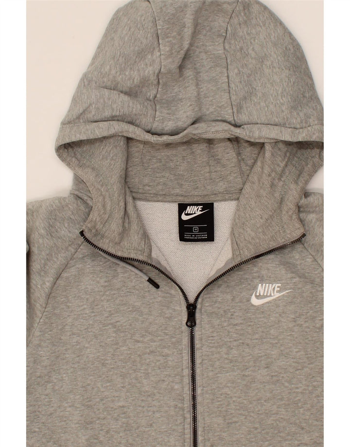 NIKE Womens Loose Fit Zip Hoodie Sweater UK 18 XL Grey Cotton Vintage Nike and Second-Hand Nike from Messina Hembry 