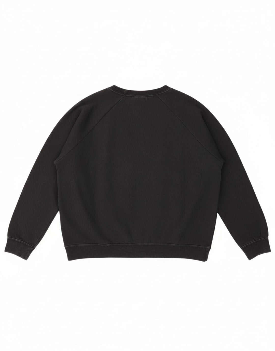 NIKE Womens Oversized Sweatshirt Jumper UK 16 Grande Algodão Preto