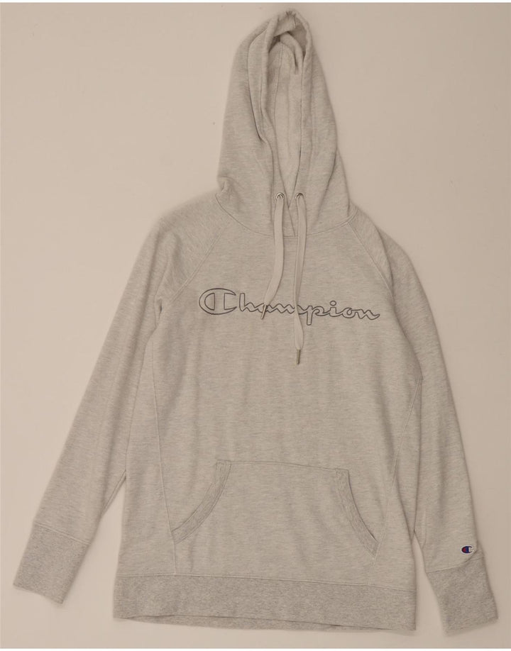 CHAMPION Mens Graphic Hoodie Jumper XS Grey Cotton Vintage Champion and Second-Hand Champion from Messina Hembry 