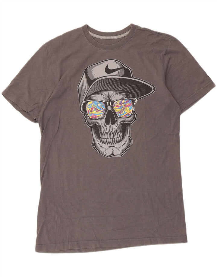 Camiseta Nike Masculina Regular Fit Graphic Top Cinza Médio