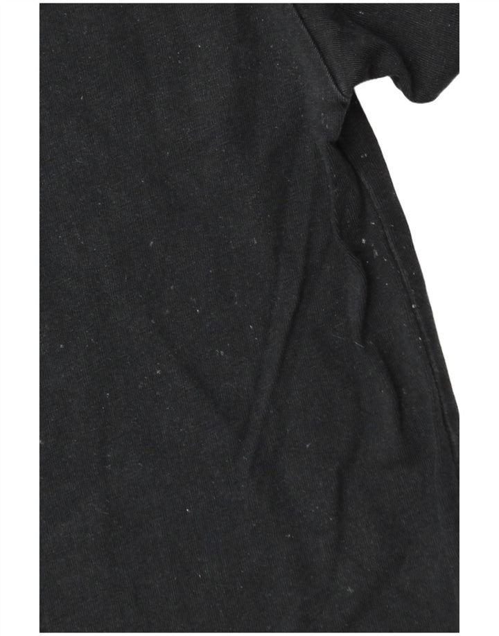 Converse Mens Graphic T-Shirt Top Médio Algodão Preto