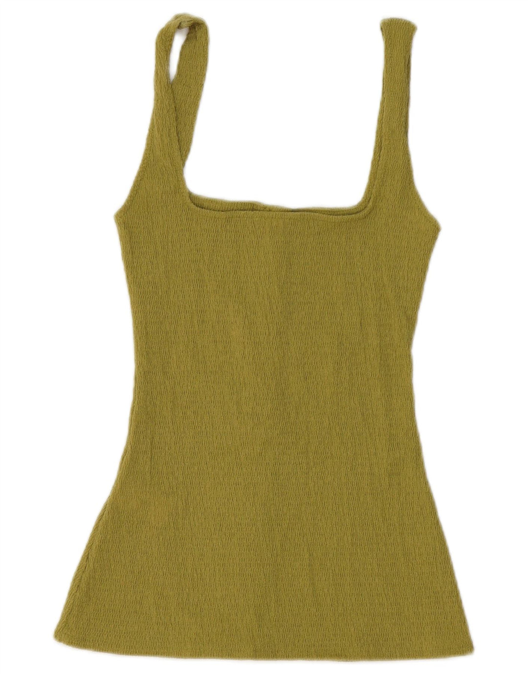 Colete feminino Zara UK 12 poliéster verde médio